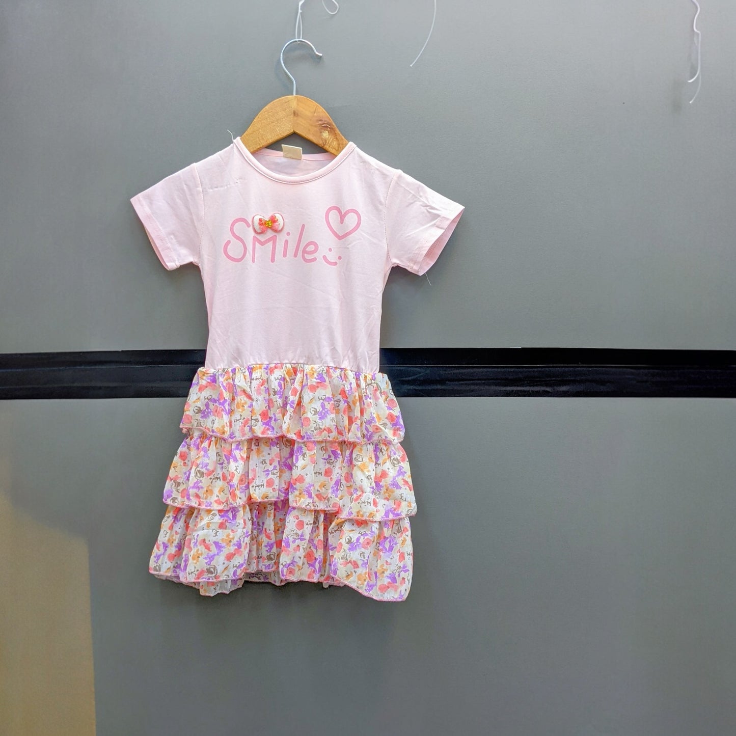 Long soft Cotton Fabric Casual Decent frock | 3 to 5 Years