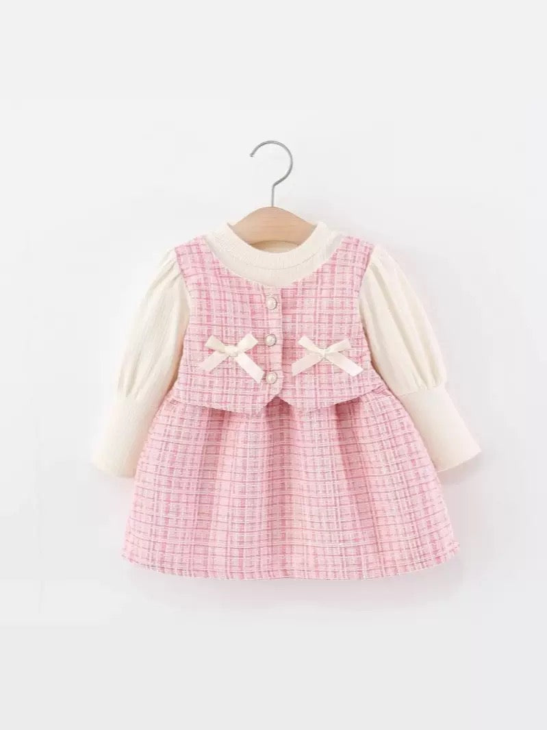 Mid Season fabric korean Style Fancy Frock | 9 Month to 3.5 Years