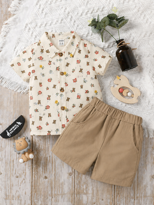Baby/Boy Little Explorer Cotton Co-ord Set | 1-3 Years