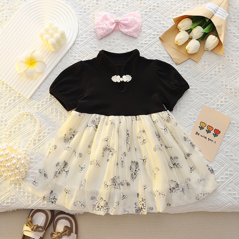 Semi formal Sober frock  Stylish Fancy | 9 Month to 3 Years