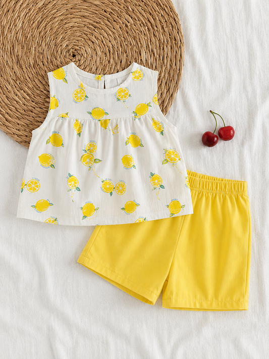 Lemon Bliss Summer Co-ord Set | 1-3 Years