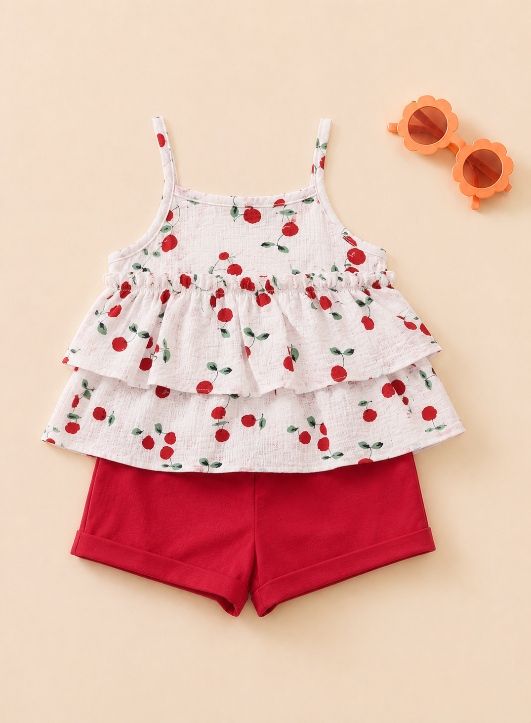 Girls Layered Ruffle Co-Ord Se | 1-3 Years